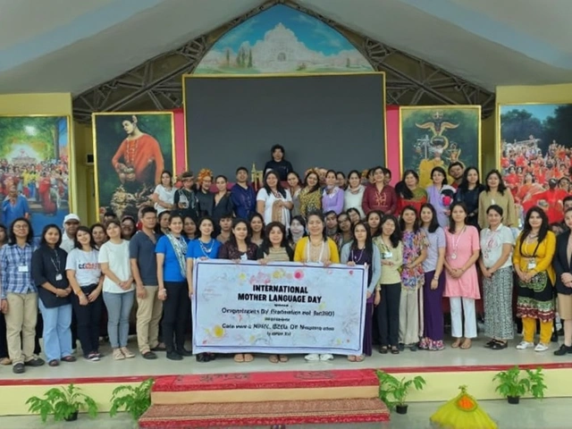 NEHU में मातृभाषा दिवस पर गारो साहित्य का हुआ भव्य प्रदर्शन